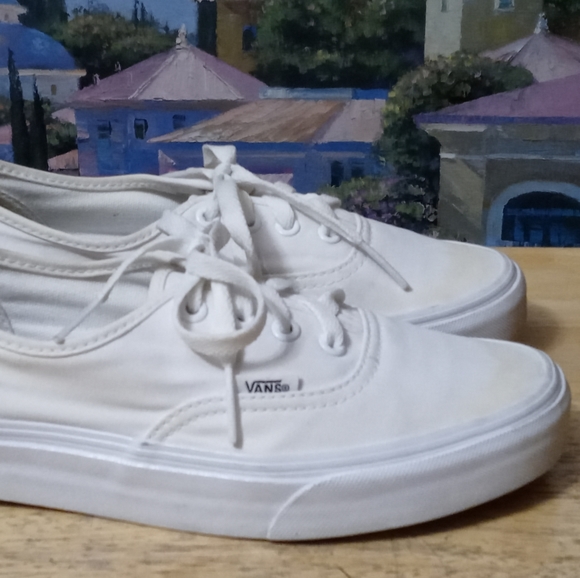 🇺🇸🏬VANS AUTHENTIC WHITE 2.0🏫📬ORIGINAL CLASSIC OLD SCHOOL.🐿LIKE 🆕 NEW! - Picture 2 of 15